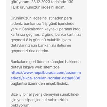 Hepsiburada Kargoların Şirket Tarafından Sürekli İptal Edilmesi