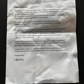 Hotiç Ayakkabısında 7-8 Hafta Sonra Yırtılmalar