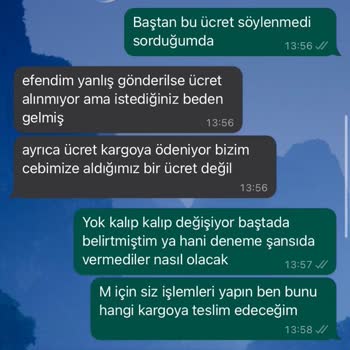 Neska Butik Değişim Şikayeti Yeni Ürün Gönderilmedi