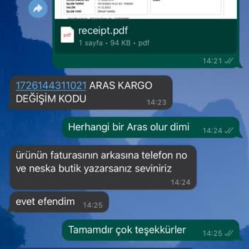Neska Butik Değişim Şikayeti Yeni Ürün Gönderilmedi