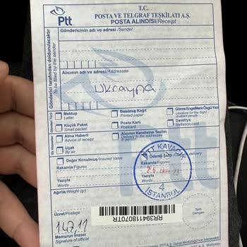 PTT Kargo Ukrayna Odessa'ya Mektup 2 Aydır Teslim Edilmedi