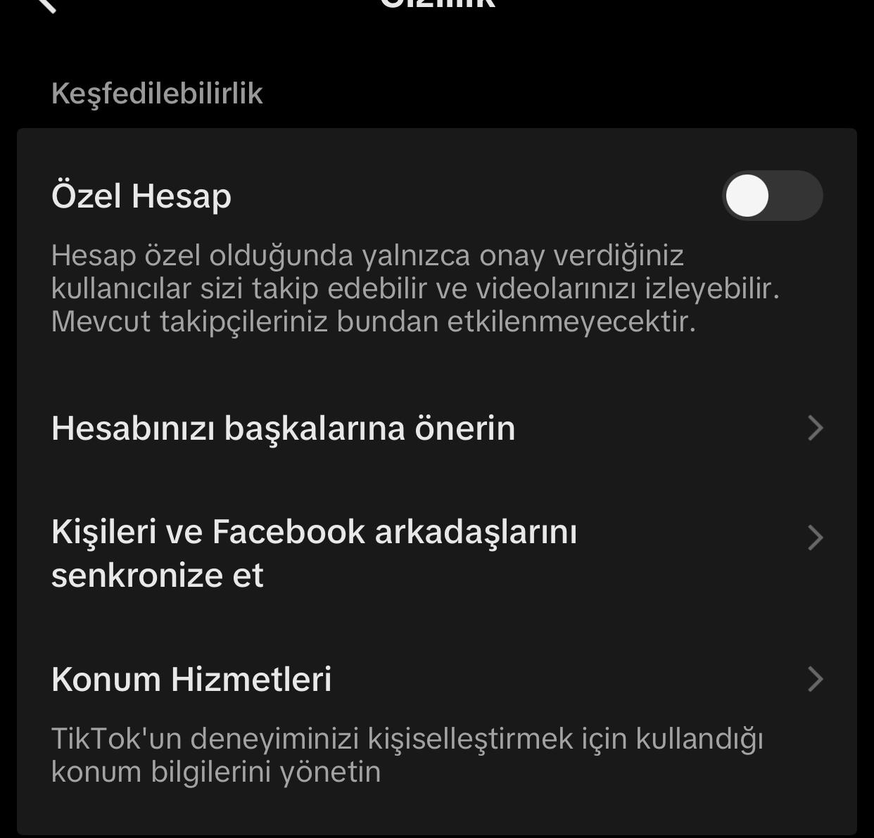 TikTok Aktiflik Durumu Ayarı Kayboldu Şikayetvar