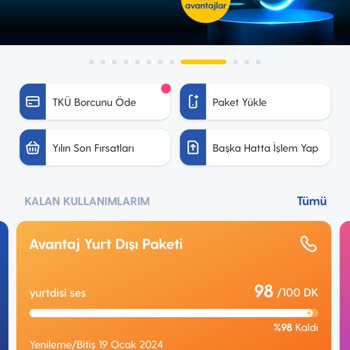 Turkcell Avantaj Yurt Dışı Paketi