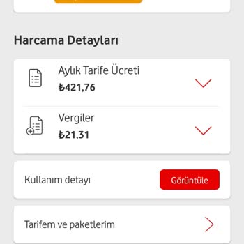 Vodafone Faturalıya Geçiş Yüksek Fiyat