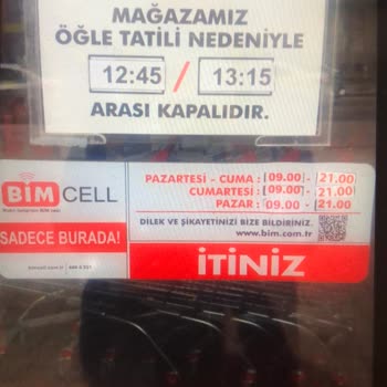 BİM Cuma Namazı Sebebiyle Marketlerin Öğlen Kapalı Olması