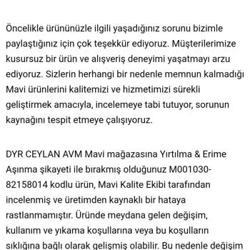 Mavi Yardımcı Olmuyor.