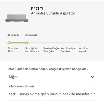 Arçelik Ankastre Set Kurulumundaki Yükseklik Sorunu