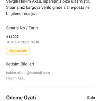 Bulut Kimya İadesi Etmek İstediğim Ürün Yüksek Kargo Ücret