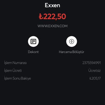 Exxen Abonelik Çekimi Yaptı