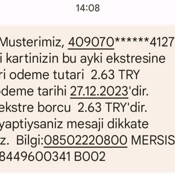 Denizbank Bilgim Dışında Kart Açıp Ekstre Göndermiş