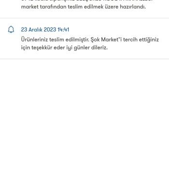 Şok Market Gecikmeli Teslimat