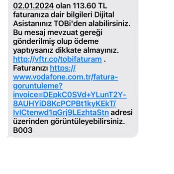Vodafone Faturasız Hattım Olmasına Rağmen Bana Fatura Ödetti