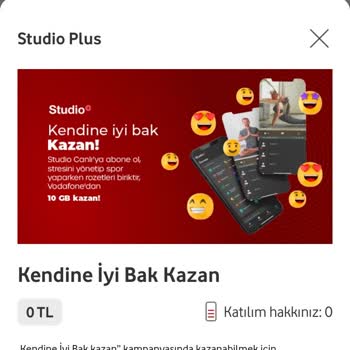 Vodafone & Studio+ İş Birliği