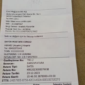 Civil Mağazacılık Şube Hediye Çeki Hüsranı!