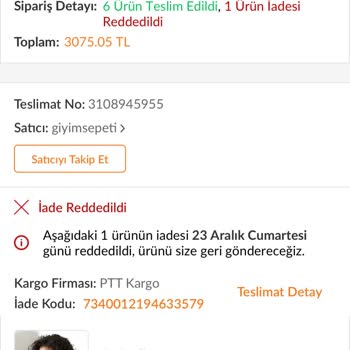 Trendyol Paramı İade Etsinler