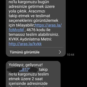 Aras Kargo Gönderime Çıkan Kargomun Elime Ulaşmaması