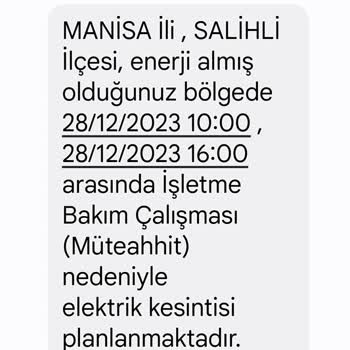 GDZ Elektrik Dağıtım Gediz Bölgesindeki Elektrik Kesintileri Ve Yaşanan Mağduriyetler