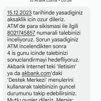 Akbank ATM De Param Sıkıştı