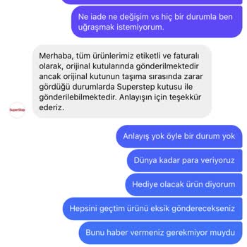 SuperStep Hediye Olacak 3.700₺ Lik Ayakkabının Kutusu Yok. Bilgi Veren De Yok