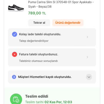Hepsiburada'ya Şikayetim Var