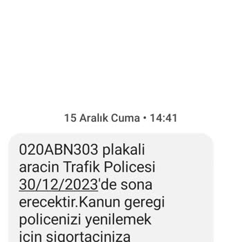 Güvence Hesabı Güvencehsb Tarafından Gönderilen Mesaj