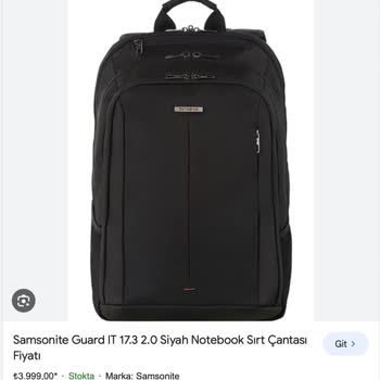 Samsonite Marka Kendi Ağırlığı İle Yırtılan Çanta
