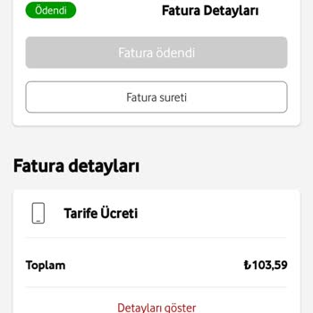 Vodafone Fatura Sorunu Fazla Ücret