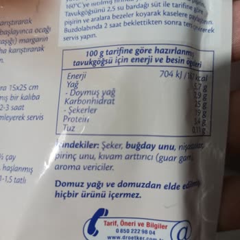 Dr. Oetker Damla Sakızlı Tavuk Göğsü Sorunu