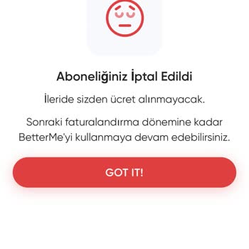 Betterme Abonelik Ücreti Şikayeti