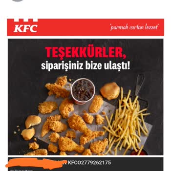 KFC'den Verdiğim Sipariş Ulaşmadı