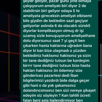 Asya Hastanesi Hizmetten Beklenen Kalite Uzak