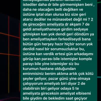 Asya Hastanesi Hizmetten Beklenen Kalite Uzak