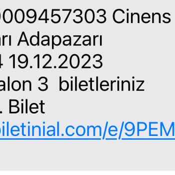 Cinens Sinemaları - Cadde 54 AVM - Karanlık Görüntü / Film Kalitesi