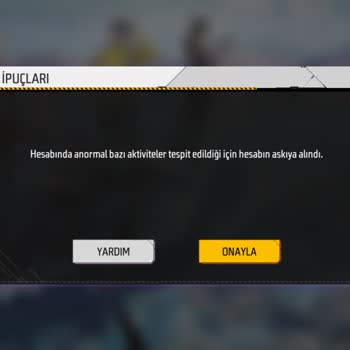 Garena Free Fire Hesabım Askıya Alındı