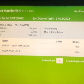 Garanti Bankası Kredi Kartı Aidatı