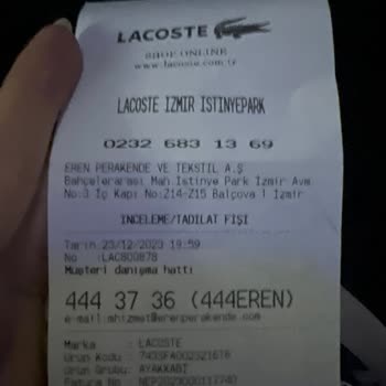 Lacoste Ayakkabı Mağduriyeti. Kullanıcı Hatası Deyip Geçiştiriyorlar