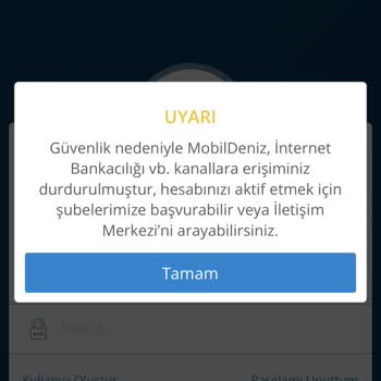 Denizbank Mobil Bankacılığı Aktif Etmek