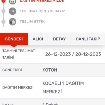 Kargom Sende Geciken Kargo