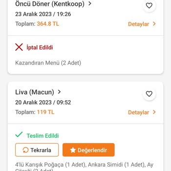 Trendyol'dan Yemek Sipariş Vermek