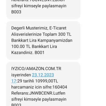 Amazon Iyzico A101 Sahte Sayfa Mağduriyetim