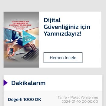 Türk Telekom Uygulaması Yetersiz