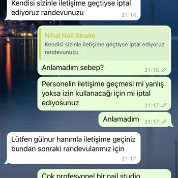 Nihal Nail Ataköy (Nail Art Studio) Güzellik Salonu Randevu Yönetimindeki Aksaklıklar