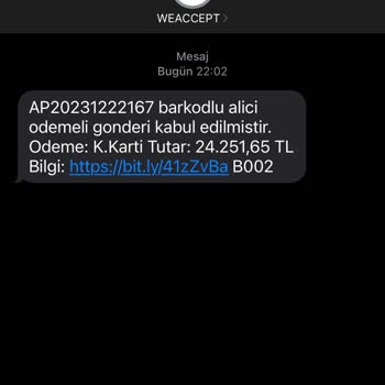 PTT Kargo Asılsız Mesaj Gerçekçilik Dışı