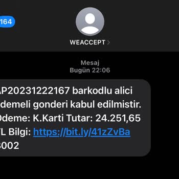 0850 557 30 02 PTT Kargo Mesajı Mağduriyeti