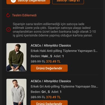 Trendyol İade Yaptığımın Ürünün Parası Hala Yatmadı