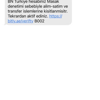 Binance TR Hesabım Olmadığı Halde Alakasız SMS Aldım