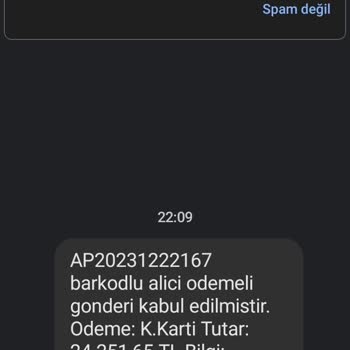 PTT Kargo PTT Sahte Kargo Mesajı
