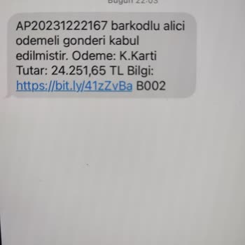 Weaccept (SMS) Adına Tarafıma Gönderilmiş İleti
