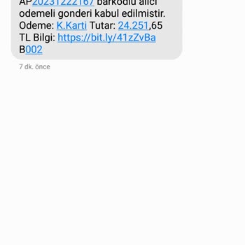 PTT Kargo Sahte Kargo Mesajı