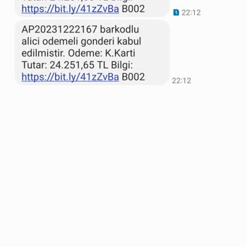Weaccept (SMS) Yetkisiz Yapılan İşlem